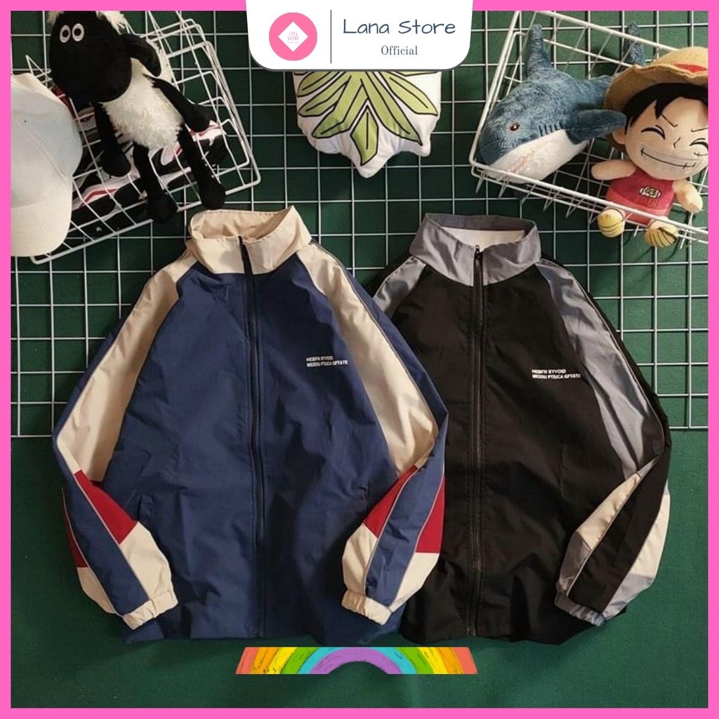 Áo Khoác Dù HEBFN SYVOID Vải Gió 2 Lớp Unisex Form Rộng Nam Nữ