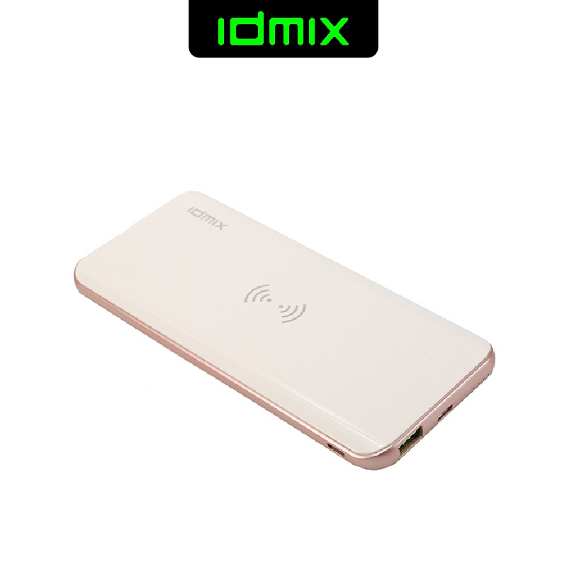 Pin sạc không dây IDMIX QC 3.0 – dung lượng 8.000 mAh, thiết kế mỏng nhẹ, nhiều cổng kết nối, bảo hành 12 tháng