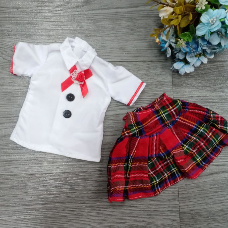 Váy áo nữ Sinh Trẻ Trung Năng Động Cho Búp Bê BJD Cao 60cm