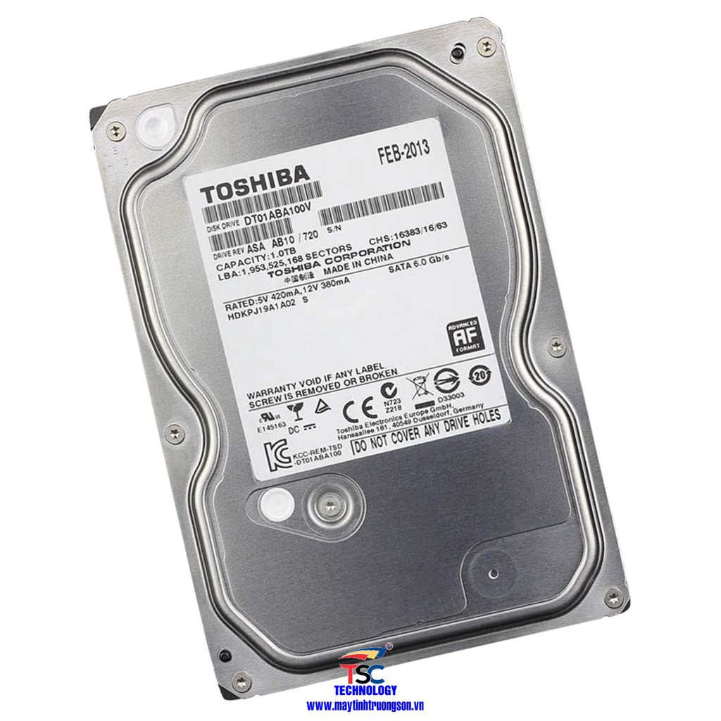 Ổ cứng Toshiba HDD 6000Gb | Chính Hãng Bảo Hành 24 Tháng - Maytinhtruongson.vn