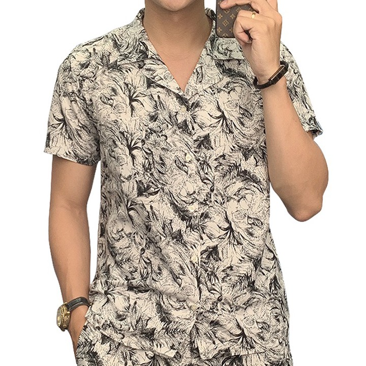 Áo sơ mi - Áo sơ mi ngắn tay - kiểu dáng trẻ trung, phom vừa vặn mặc rất thoải mái, chất vải cotton mát không nhắn