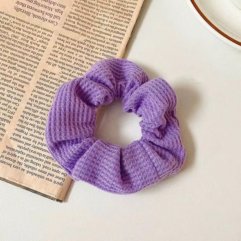 Dây Buộc Tóc Vải Scrunchies, Dây Cột Tóc Vải Trơn Nhiều Màu Xinh ắn, Phong Cách Hàn Quốc