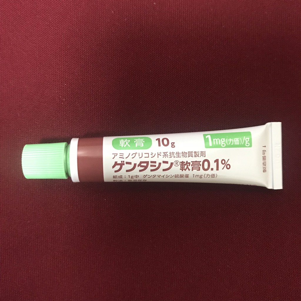 [SALE] [CAM KẾT 100% CHÍNH HÃNG] Kem Giảm Sẹo Gentacin Ointment 0.1% Gentamicine Sulfate Takata Nhật Bản 10g