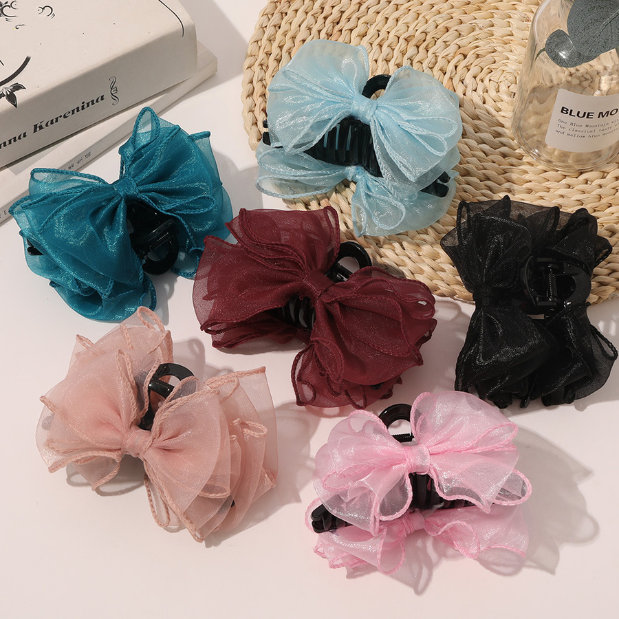 Kẹp Tóc Nữ Đính Nơ Thời Trang Hàn Quốc Xinh Xắn