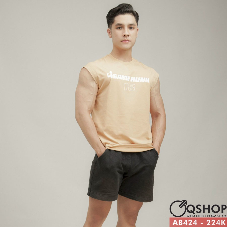 Áo tanktop đi chơi, thể thao, gym QSHOP AB424
