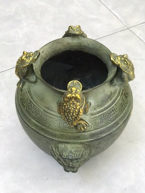 Hũ Cóc Tiền Phong thuỷ Hũ Tài Lộc vật phẩm phong thuỷ bằng đồng