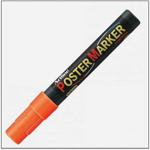 Bút marker viết vẽ lên kính Artline EPP-4 - Màu cam dạ quang (Fl. Orange)