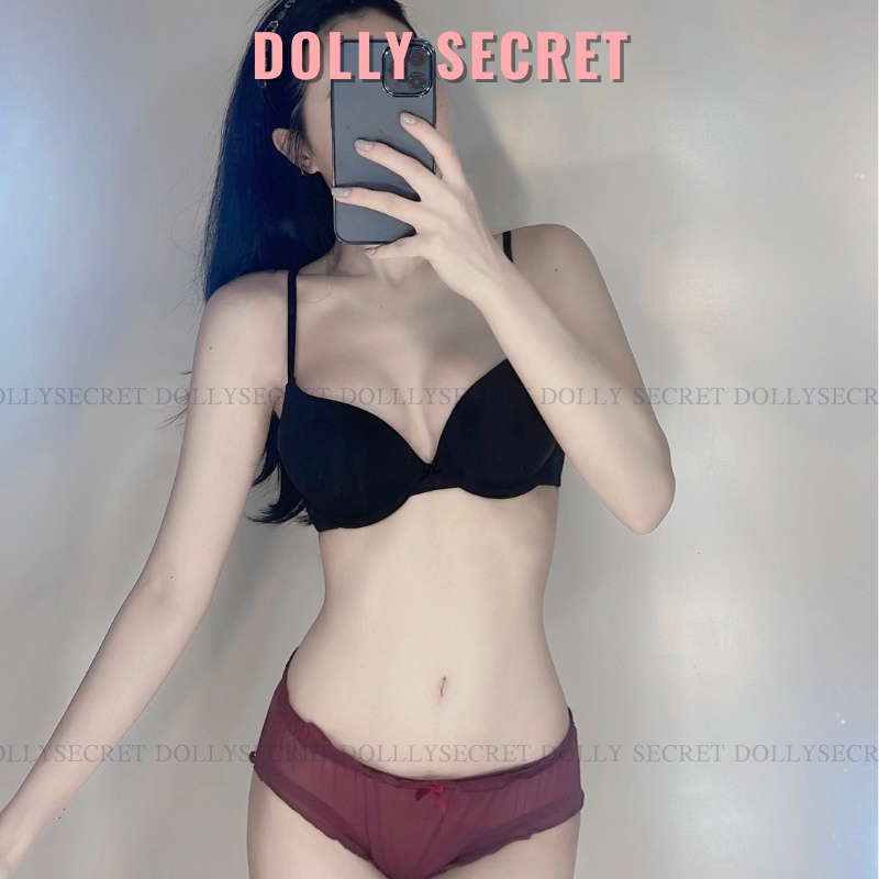 Áo lót đúc su DOLLY SECRET sữa mút kép có gọng siêu nâng ngực đẩy ngực đệm dày chống chảy xệ hàng xuất màu trơn A11