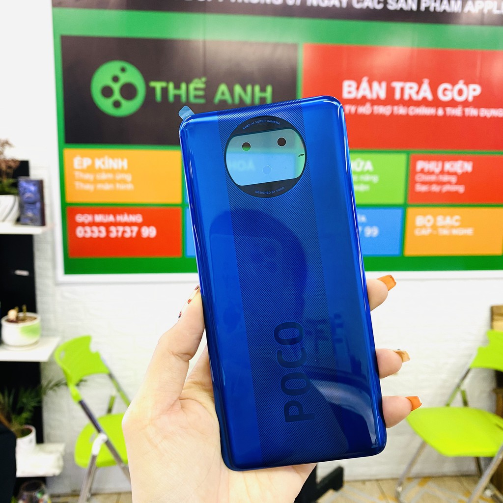 Nắp lưng Xiaomi POCO X3 NFC, mặt kính lưng Xiaomi POCO X3 NFC linh kiện đẹp 9/10 zin đổi trả