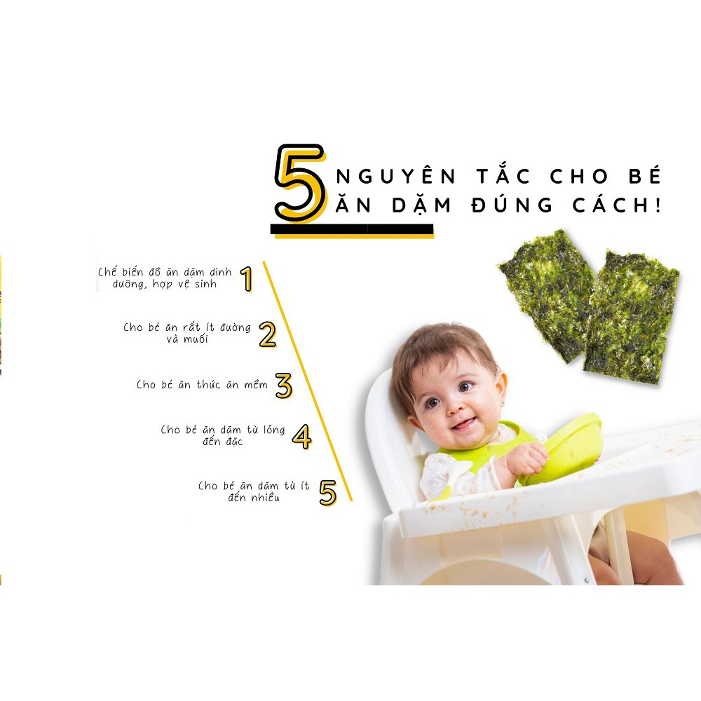 DATE 2022] Hộp 10 gói Rong biển ăn liền tách muối Organic Finkfong Hàn Quốc