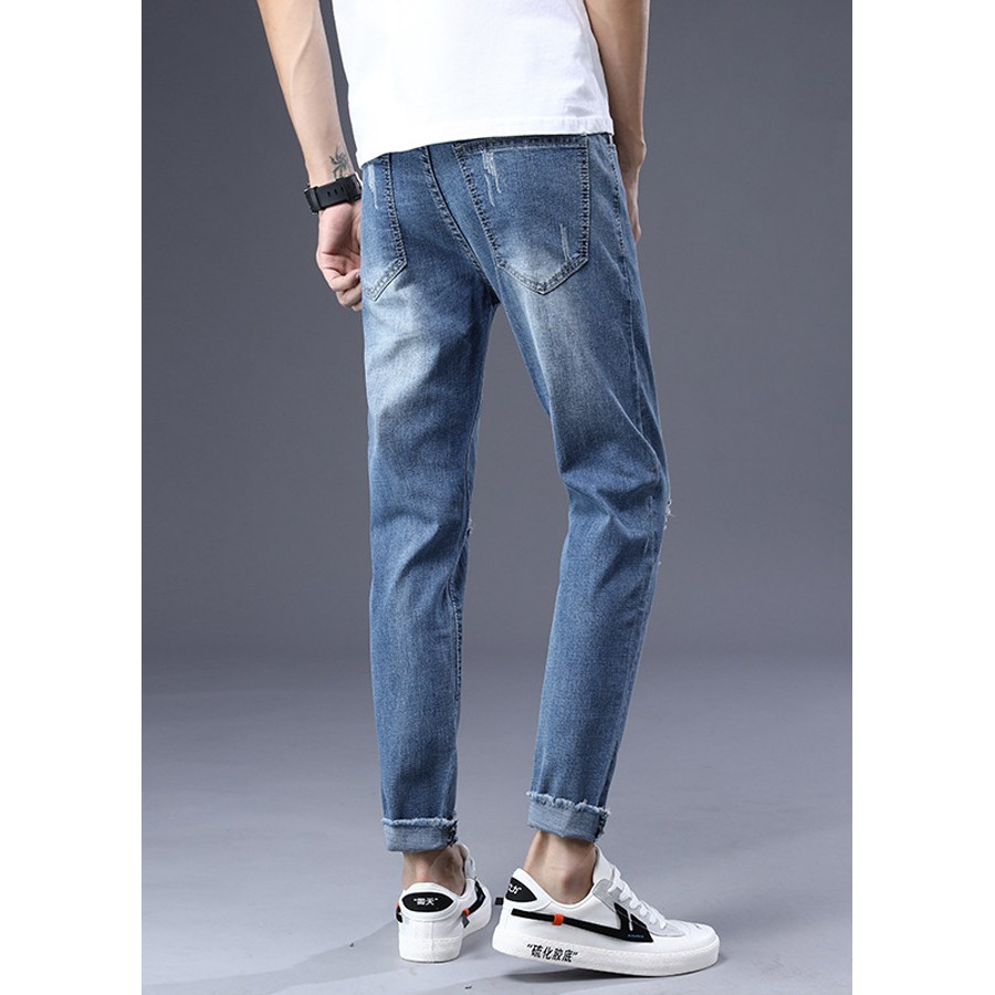 Quần Bò Đen Nam Dáng Body Slim Fit Chất Mịn Đẹp Phong Cách 2STOREGLE Thời Trang Hàn Quốc | BigBuy360 - bigbuy360.vn