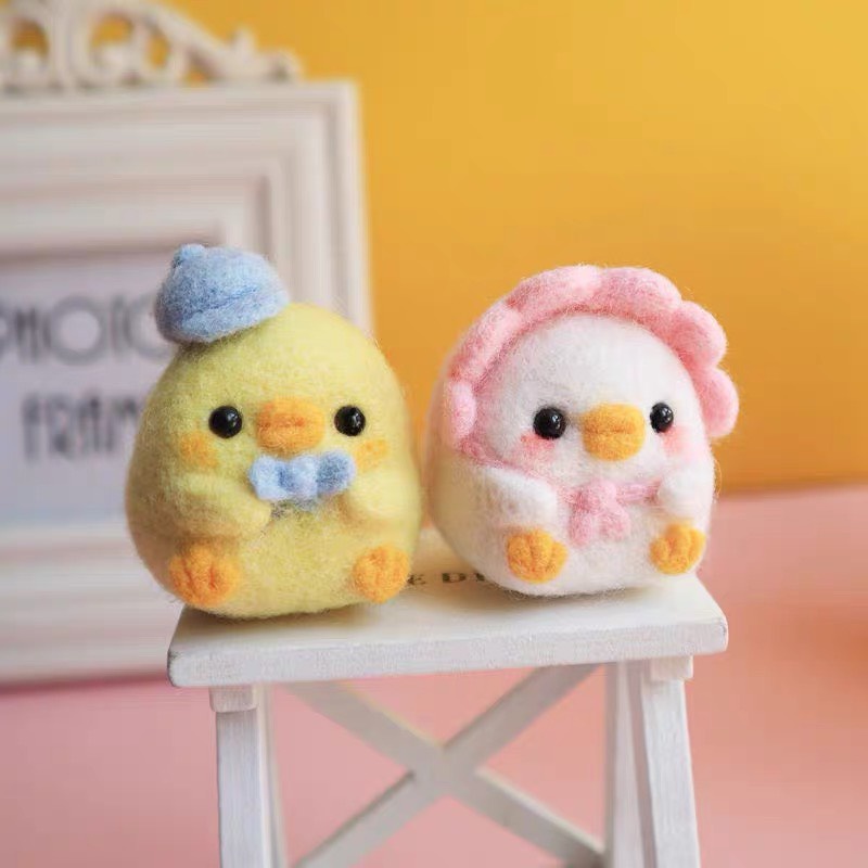 Len Chọc Handmade, Bộ Kit Len Chọc Phi Đội Gà Con