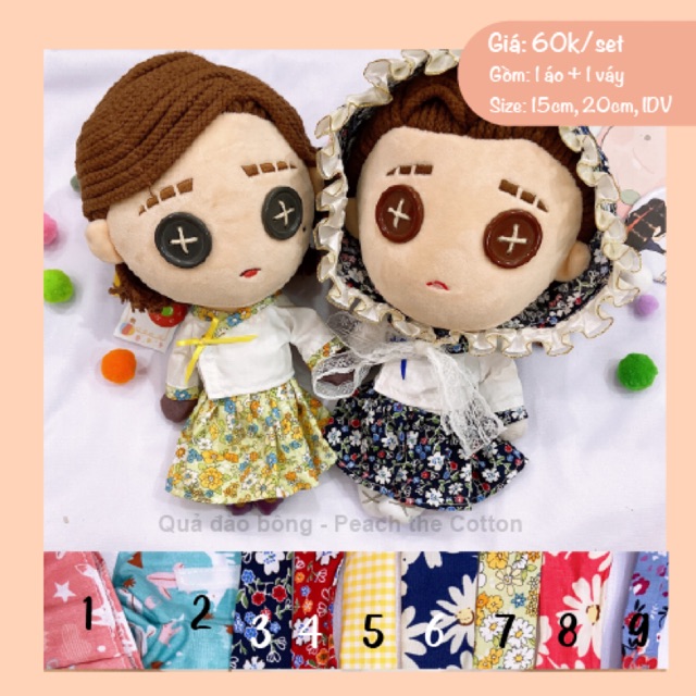 | OUTFIT DOLL | Hanbok cách tân cho doll nữ