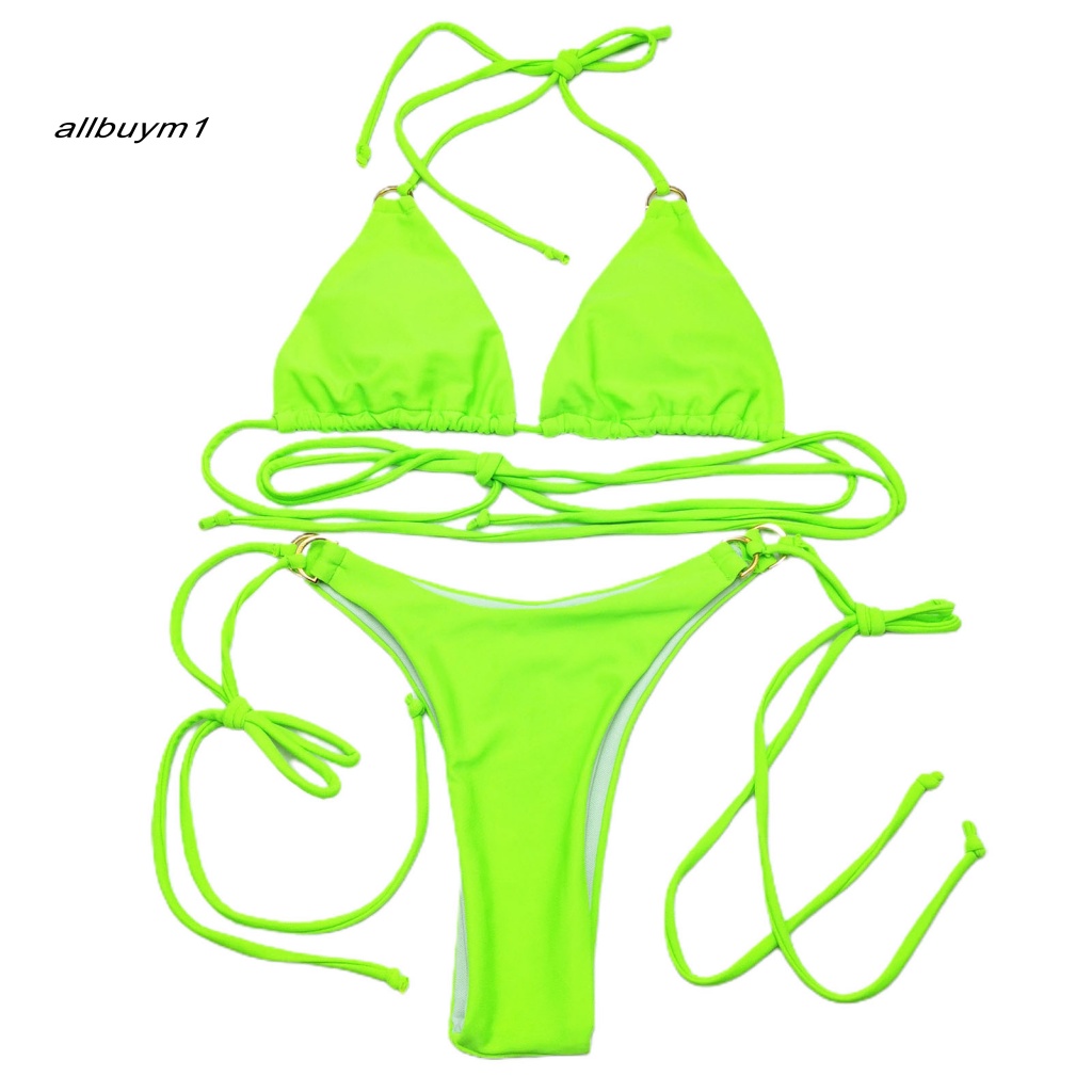 Bộ Đồ Bơi Bikini Hở Lưng Lưng Cao Phong Cách Gợi Cảm Cho Nữ