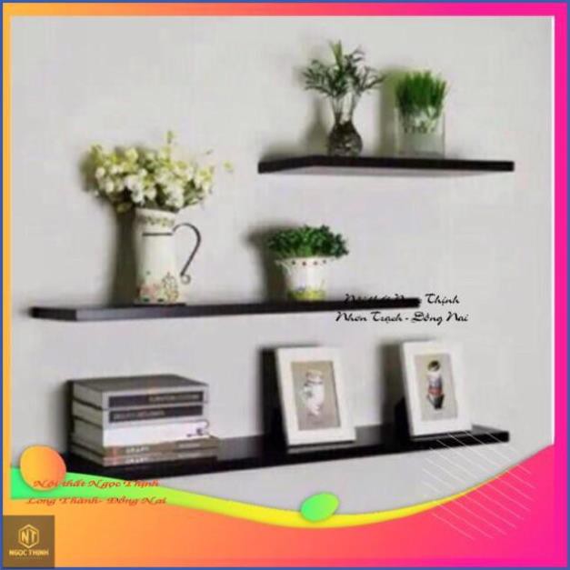 RẺ VÔ ĐỊCH Set 3 thanh kệ trang trí treo tường gỗ lõi xanh chống ẩm (CHỌN MÀU) Nội Thất Ngọc Thịnh Đồng Nai