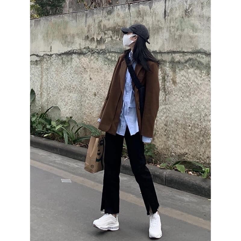 Quần jean ống đứng hack dáng