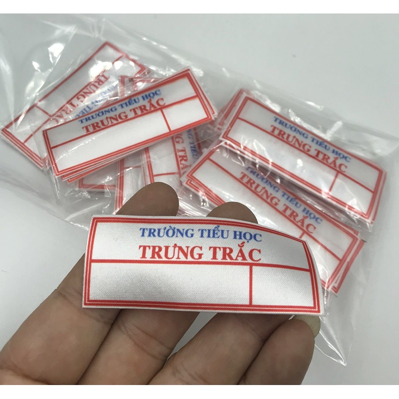 Phù Hiệu, bảng tên Học Sinh ủi áo, tên cho bé, cho công nhân, nhân viên Set 24 cái - Hàng Đặt Theo Yêu Cầu