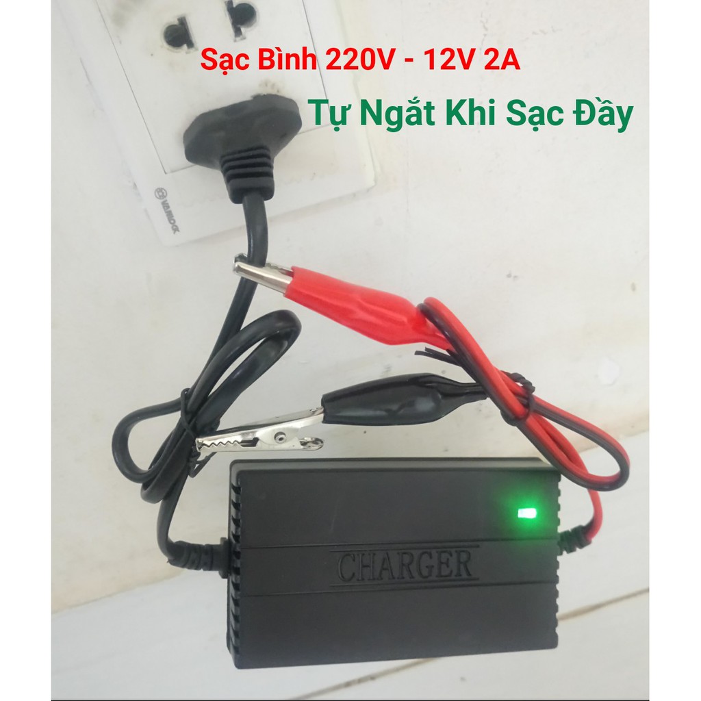 Sạc Bình Ac Quy 220V Ra 12V 2A