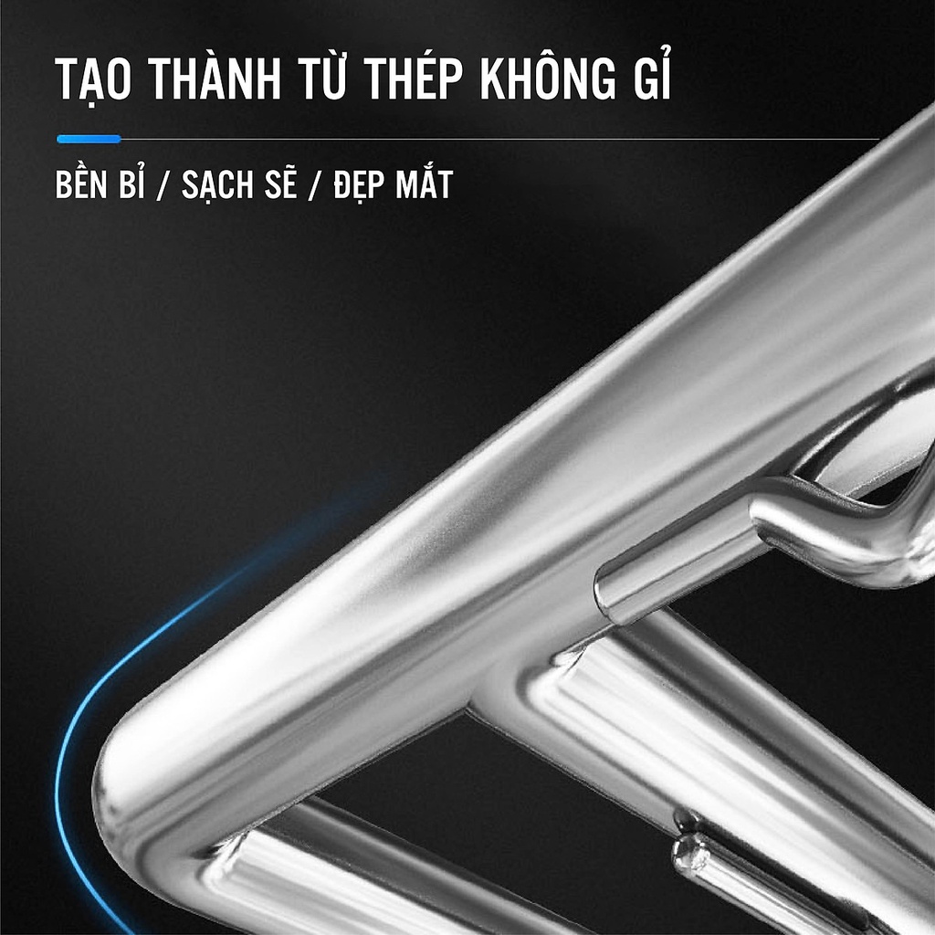 Mắc áo chùm inox vuông loại dày móc treo đồ quần áo