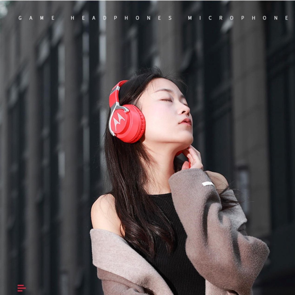 Tai nghe chụp tai có dây Motorola Pulse Bass 200-Chống ồn-Micro trên dây-Jack cắm 3.5mm