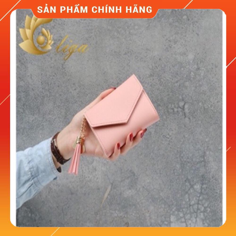 Ví ngắn bì thư Ligastore - Ngọc Khuê Shop - Xanh Liga