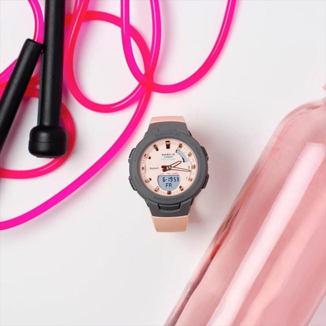 Đồng Hồ Nữ Casio Dây Nhựa BABYG BSA-B100MC-4ADR Chính Hãng