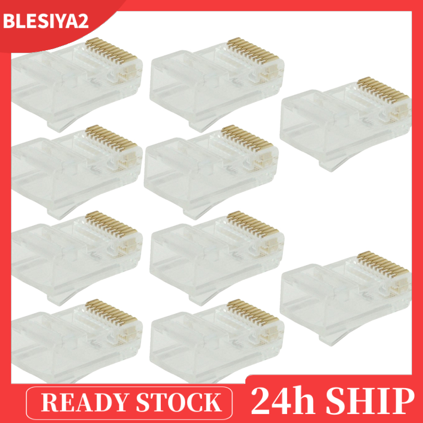 [BLESIYA2]10x RJ50 CAT5 Keystone Jack Ethernet Punch Down Cat5 Network Module Adapter | BigBuy360 - bigbuy360.vn