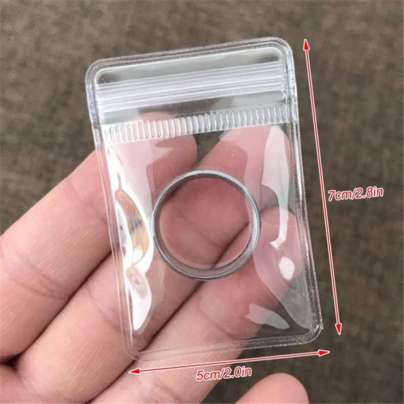 Set 10 Túi Khóa Zip Bằng Nhựa Trong Suốt Gọn Gàng Chống Oxy Hóa Kích Thước 5 * 7cm