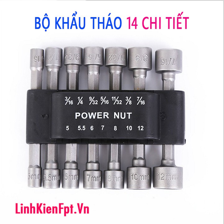 Bộ khẩu đa năng 14 chi tiết .