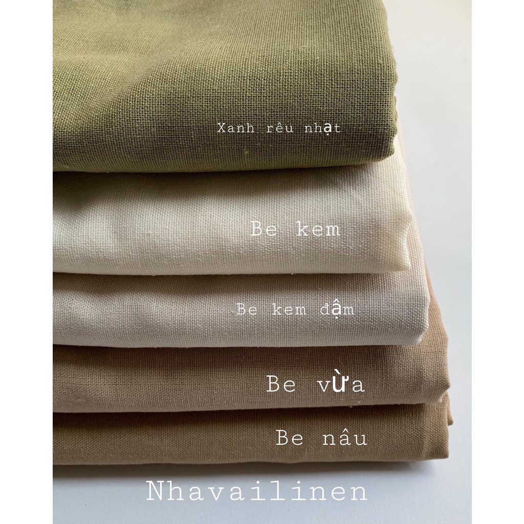 Linen Bột Trơn Nhà Vải Linen