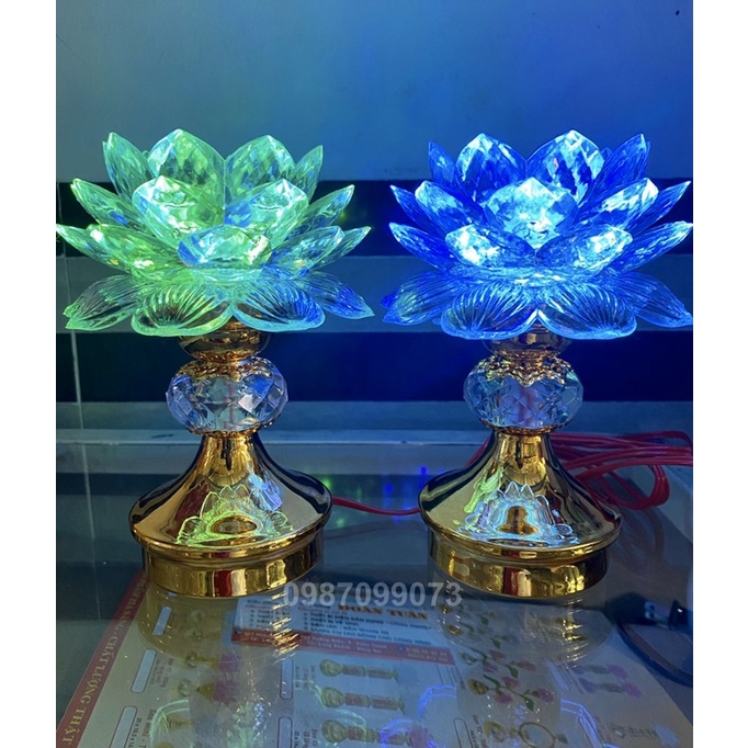 ĐÈN THỜ HOA SEN TRÁI CHÂU TC01