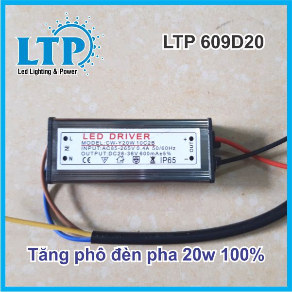 Tăng phô đèn pha led - Nguồn đèn pha led 10w, 20w, 30w, 50w, 100w loại tốt 100%công suất BH 12 Tháng Tại LTP