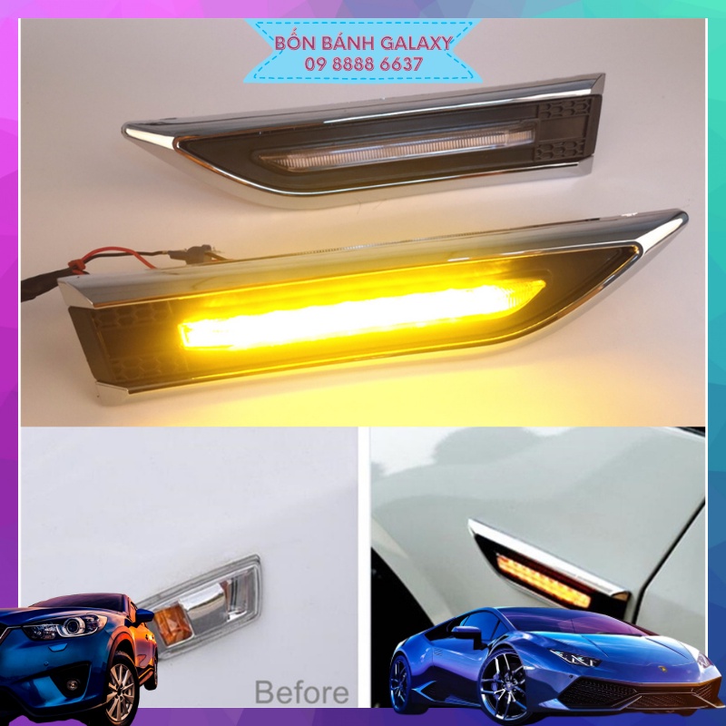 BỘ 2 ĐÈN XI NHAN HÔNG - DÙNG CHO XE CRUZE, LACETTI