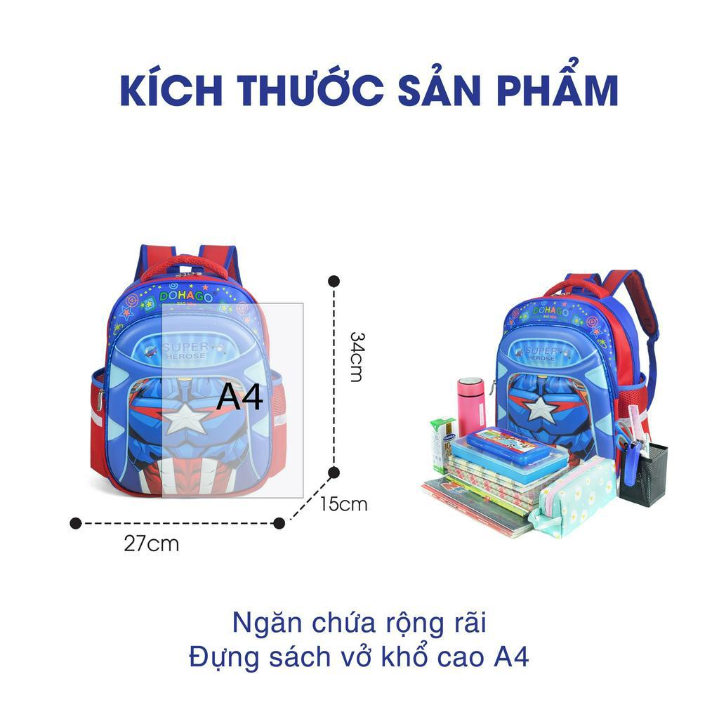 Balo Học Sinh Tiểu Học HINTAS (Đựng Sách Anh Văn Khổ Cao,)Phù Hợp Bé Trai Và Bé Gái Lớp 1-5 - BLHS 110 – Hàng Cao Cấp