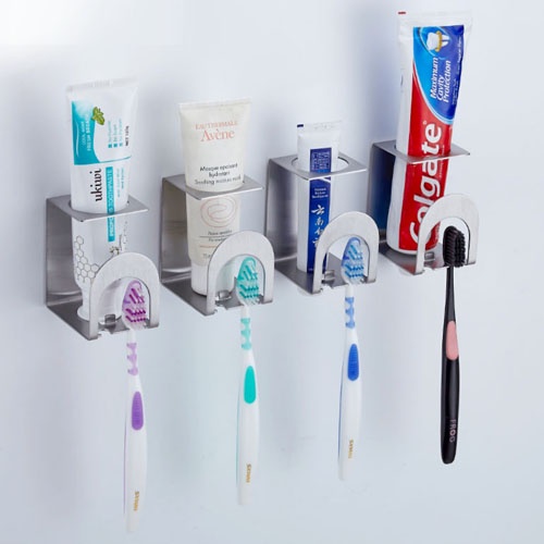 Giá để bàn chải đánh răng đa năng bằng thép không gỉ inox304 cao cấp