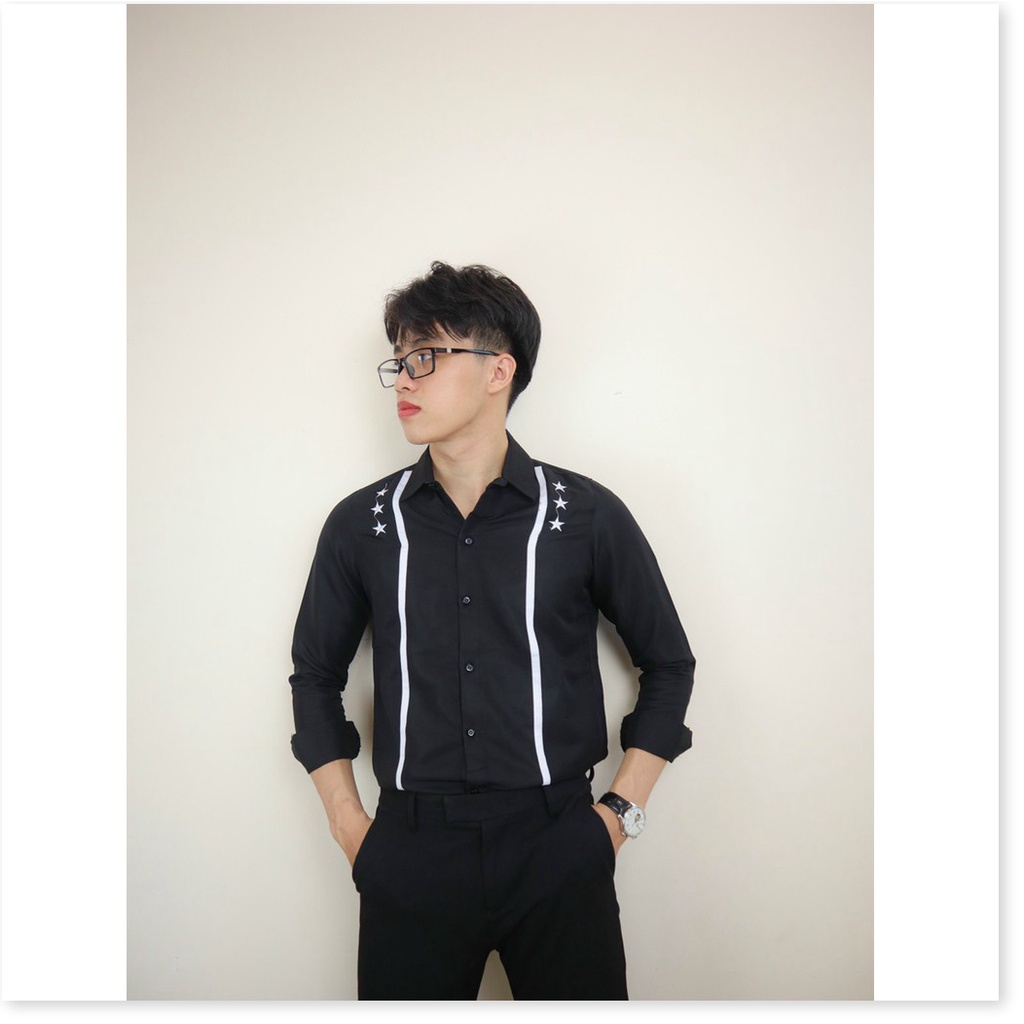 Áo sơ mi in thêu dài tay nam nữ cực đẹp phù hợp phong cách thời thượng KOKO MI FASHION