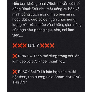 Muối Hồng / Đen thanh tẩy
