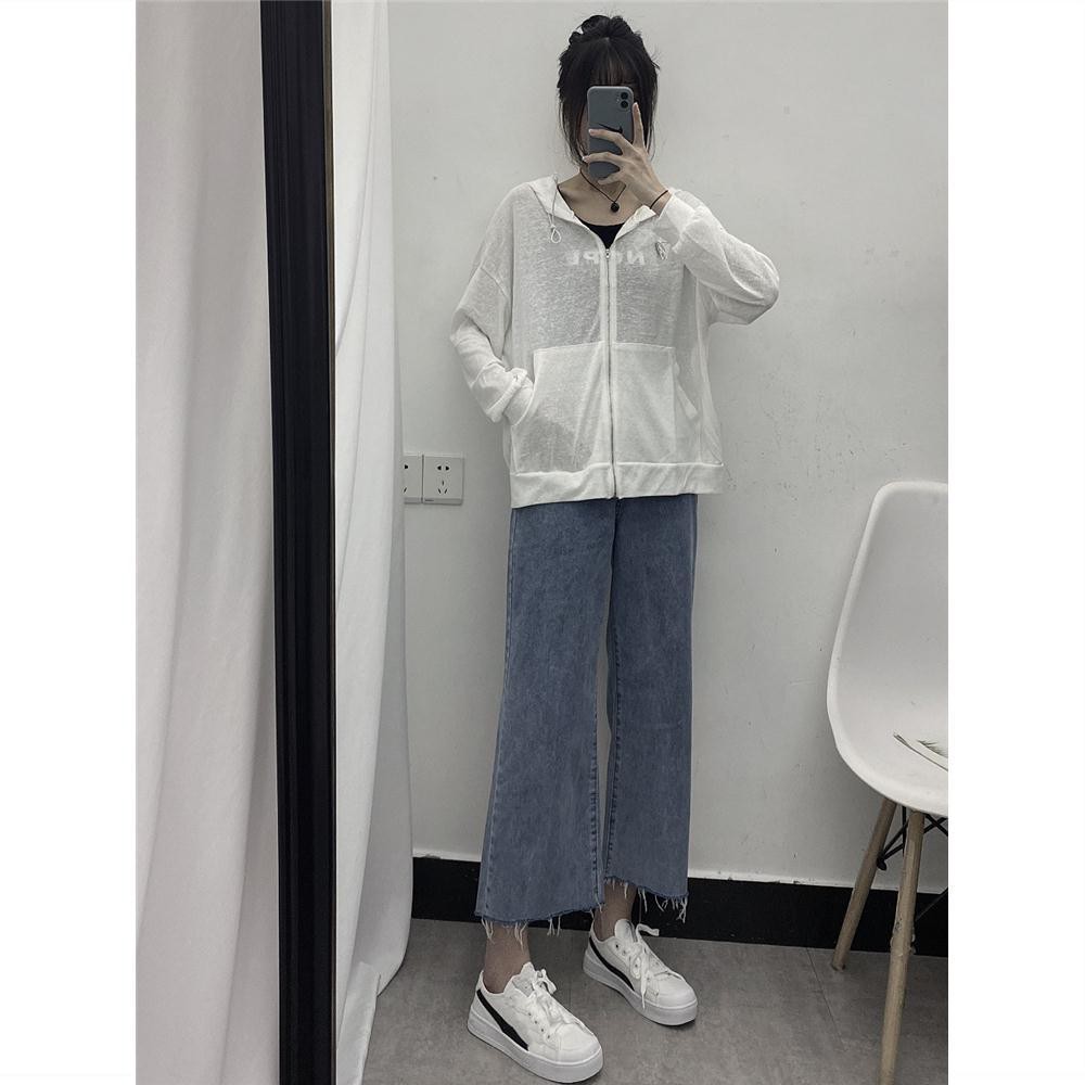 Quần Jeans Lưng Cao Ống Rộng Phong Cách Hàn Quốc Cho Nữ | BigBuy360 - bigbuy360.vn