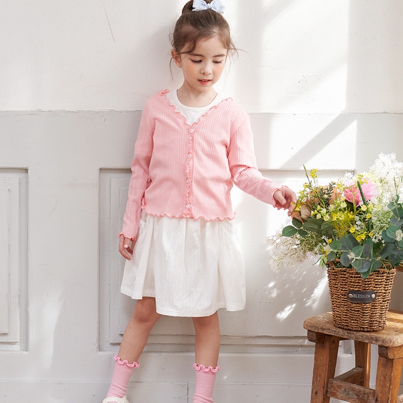 Áo cardigan Bebezoo mỏng cho bé gái BEB2CD102