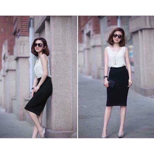 Chân váy bút chì dài cho nữ