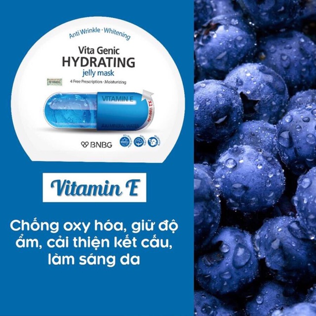 [Chính Hãng] Lẻ Miếng Mặt Nạ Vitamin BNBG Vita Genic 30ml