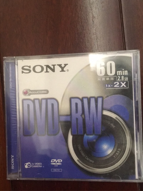 Đĩa trắng DVD-RW Sony ghi xoá