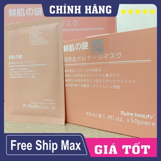 Mặt nạ nhau thai cừu cuống rốn tế bào gốc Nhật Bản Rwine Beauty dưỡng da, cung cấp độ ẩm, tái tạo collagen MN01