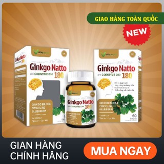 [VITAL PHARMA] Hoạt Huyết Dưỡng Não Ginkgo Natto 180 - 60 viên