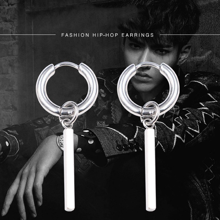 Bông Tai Nam Titan Không Đen TT 1417 - 1 cặp