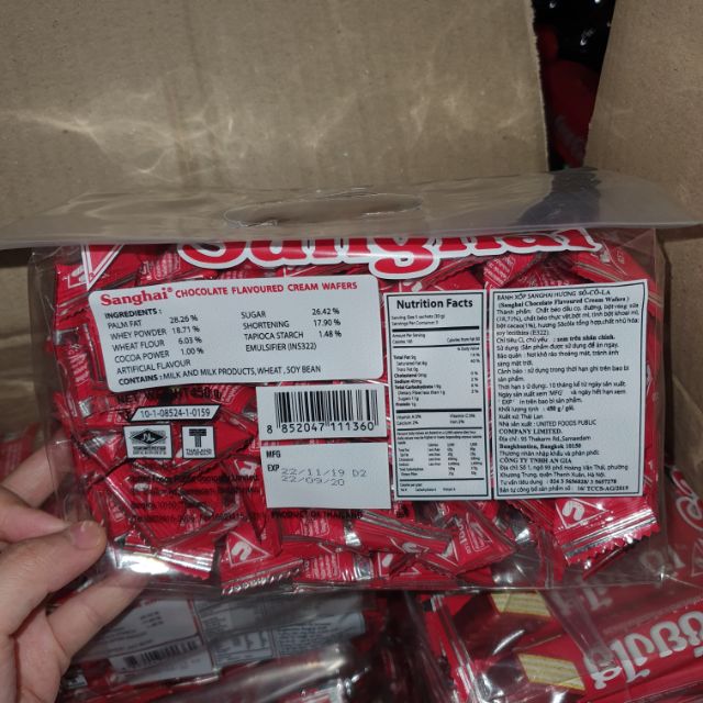 Bánh xốp Sanghai socola 450g