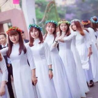 Vải áo dài học sinh