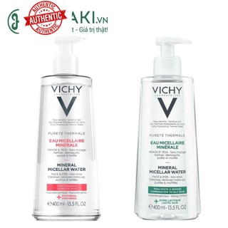 [Mã chiết khấu giảm giá sỉ mỹ phẩm chính hãng] Nước Tẩy Trang Vichy Pureté Thermale Mineral Micellar Water 400ml