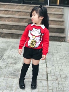 Áo mèo thần tài