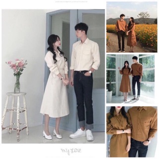 Đồ đôi, sơ mi nam + váy nữ